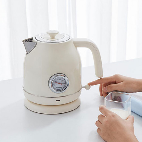 QCOOKER Electric Kettle White